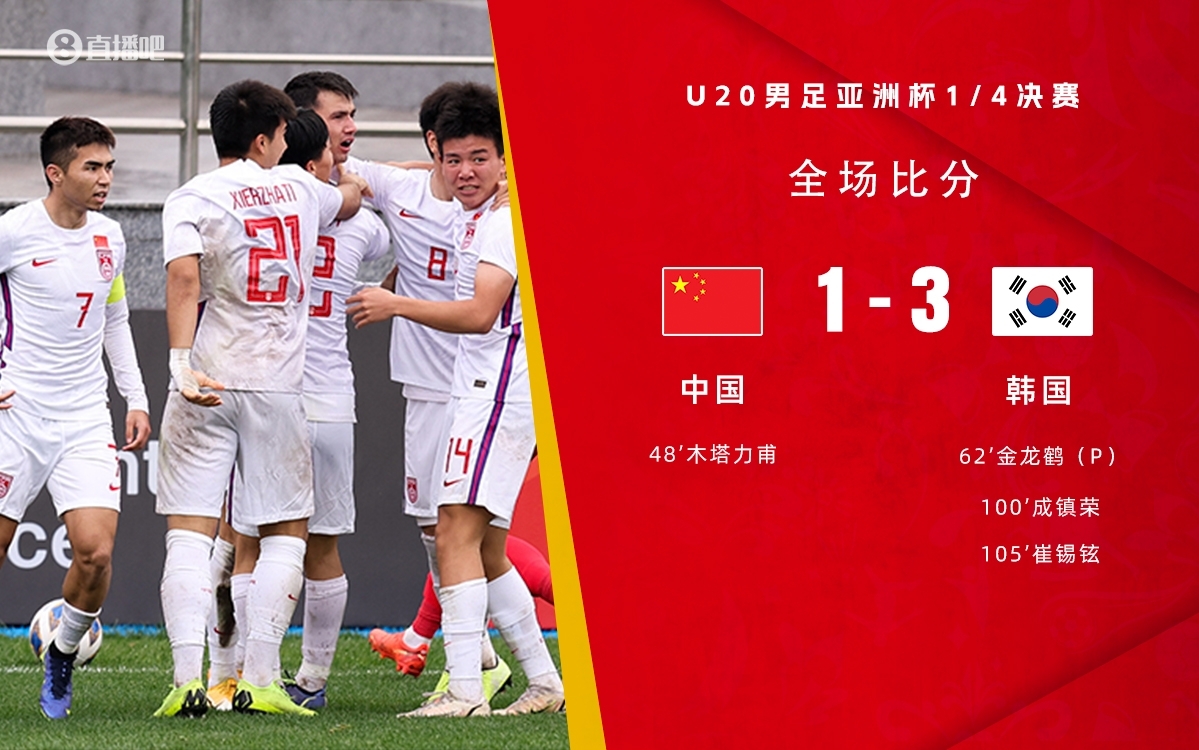 復(fù)仇！U22國足絕殺復(fù)仇韓國，2年前U20亞洲杯加時憾負(fù)無緣世青賽