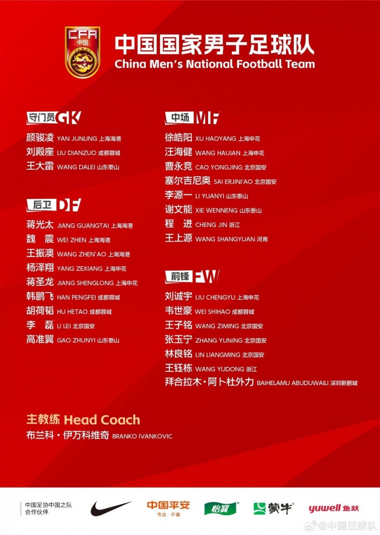 今晚國腳出場綜述：顏駿凌、程進全場 王鈺棟傷退&拜合拉木染紅